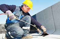 Upper Ochrwyth felt roofing